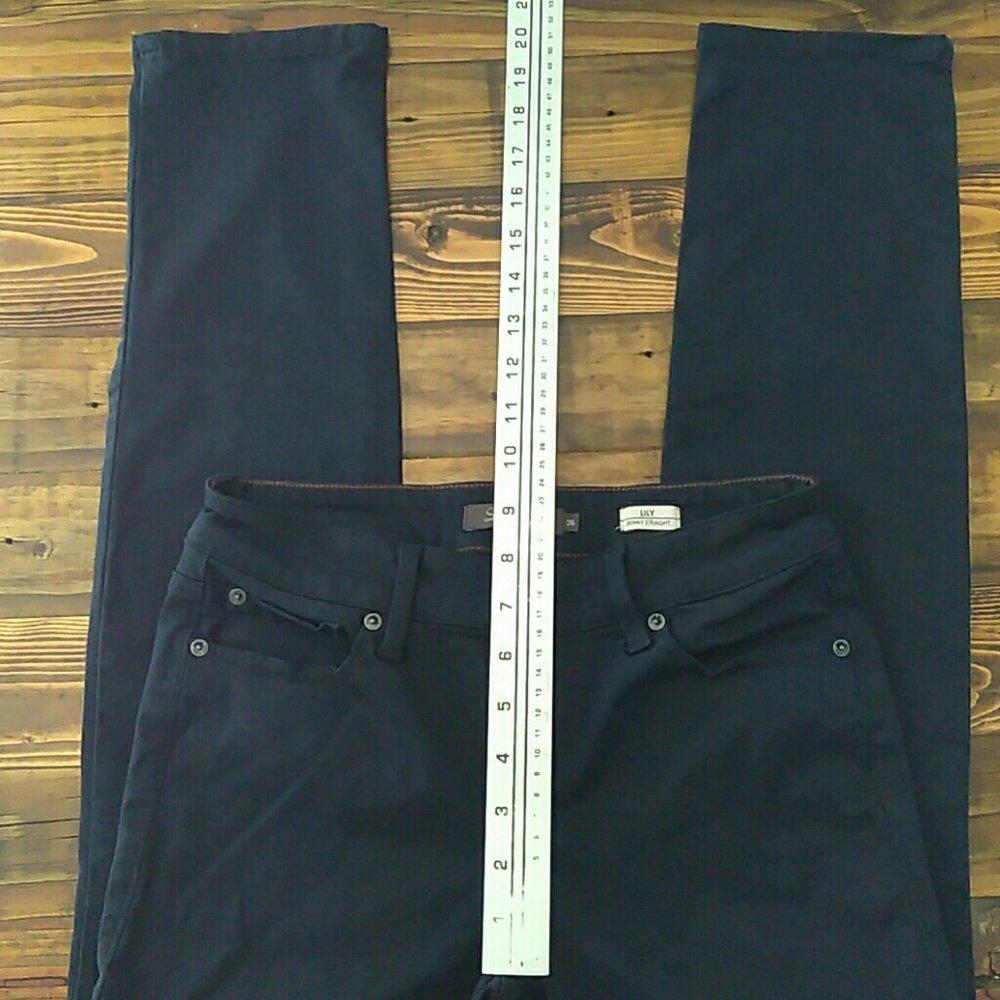 Level 99 Lily skinny straight navy blue pants - Picture 5 of 8